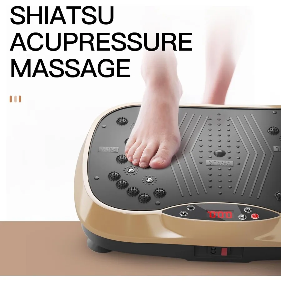 آلة تمرين لوحة الاهتزاز مع جهاز تحكم عن بعد لتمرين الجسم بالكامل في المنزل 200 إعدادات سرعة قابلة للتعديل لدعم Wei #6