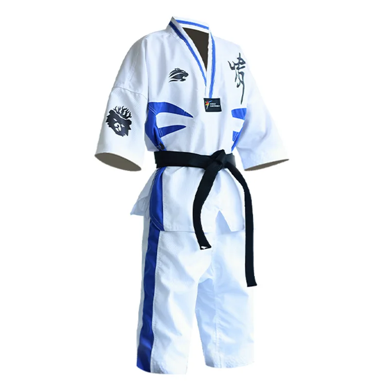 2023 High Quality WTF Taekwondo Uniform Martial Arts Dobok Exquisite Embroidery TKD Suit For Adult Kids