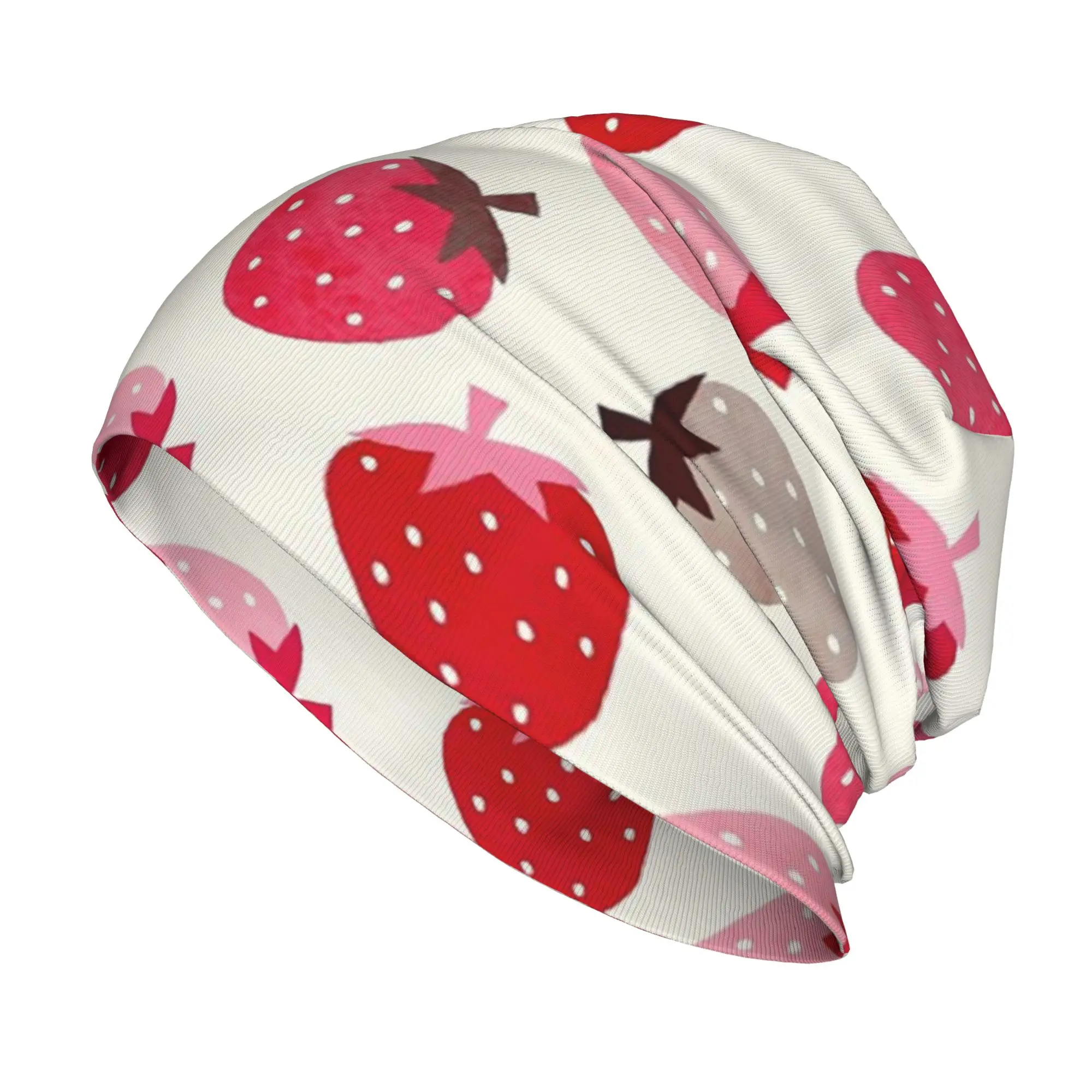 Strawberry Fields Skullies Beanies Hat Vegan Vintage Men Women Street Caps Warm Dual-use Bonnet Hats