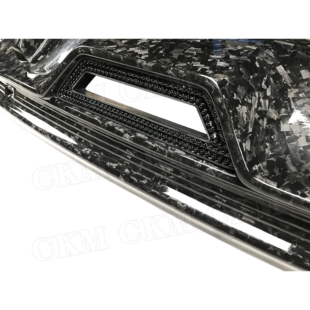 

Forged Carbon For Porsche Panamera 971 2017 2018 2019 Rear Diffuser Lip Spoiler Dry Carbon Fiber Bumper Skid Plate Car Styling