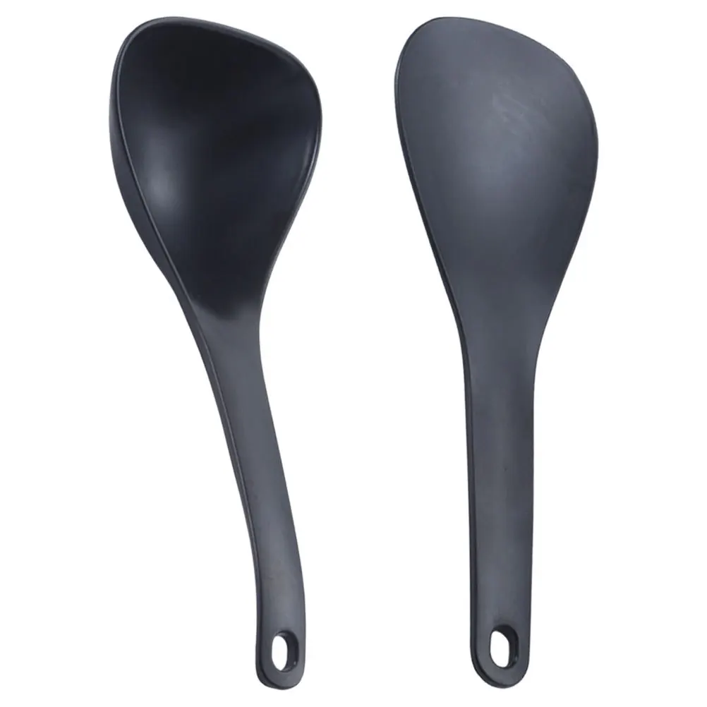 

1Set Soup Spoon Rice Scoop Premium Silicone Nonstick Safe Wear-Resistant Reusable Kitchen Rice Paddle for Home Hotel Restaurant