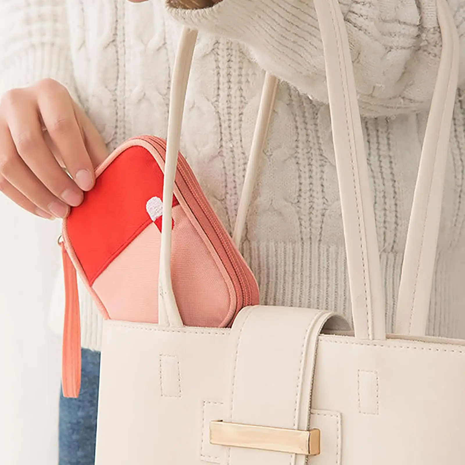 4xFirst حقيبة تخزين حقيبة النجاة في حالات الطوارئ للمشي لمسافات طويلة الوردي S