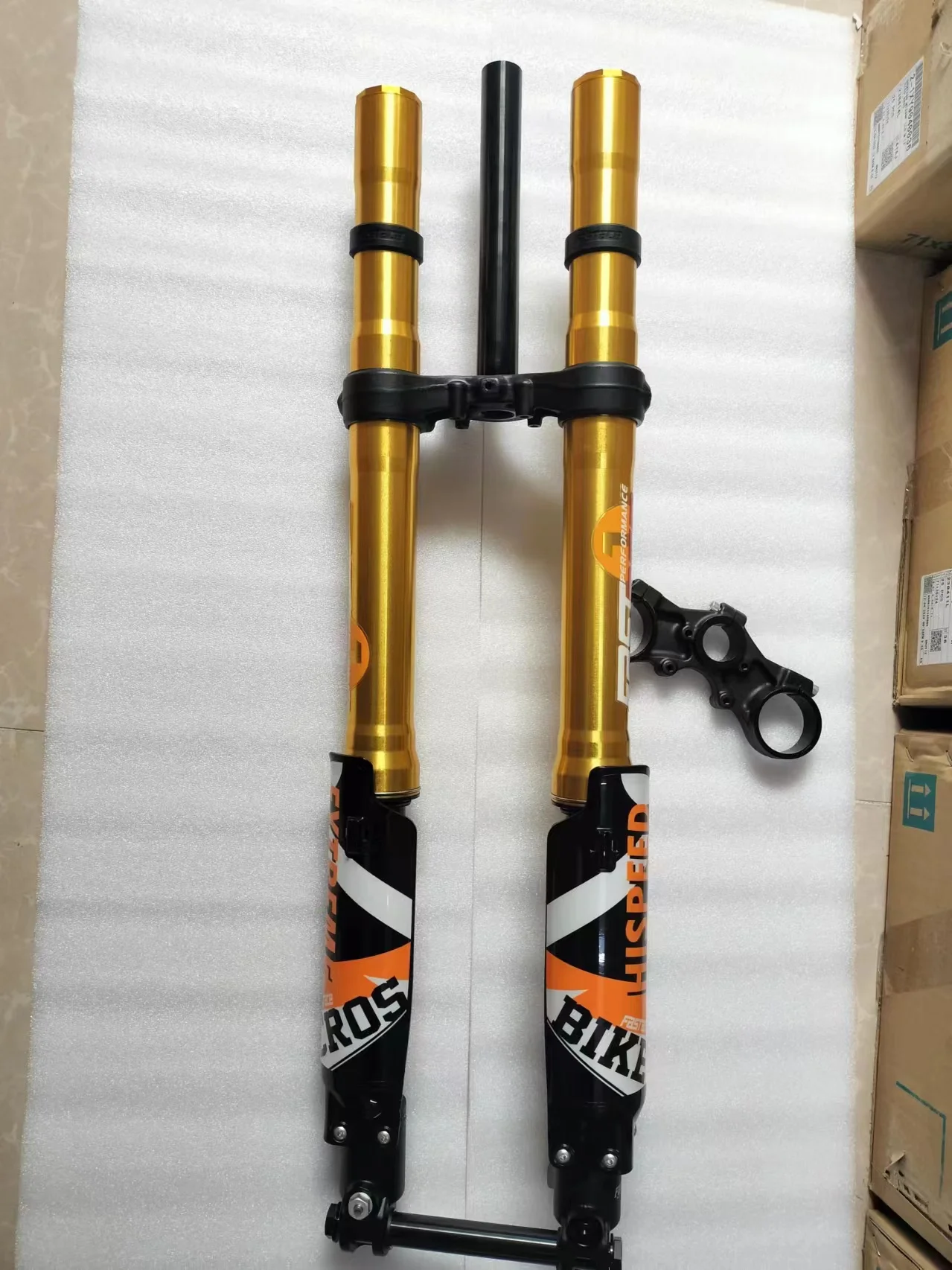 Fastace ALX13RC 1.0/2.0 Front Fork Hydraulic Suspension Electric Dirty Bike Rear Shock 265mm for Surron Talaria Sting Gold