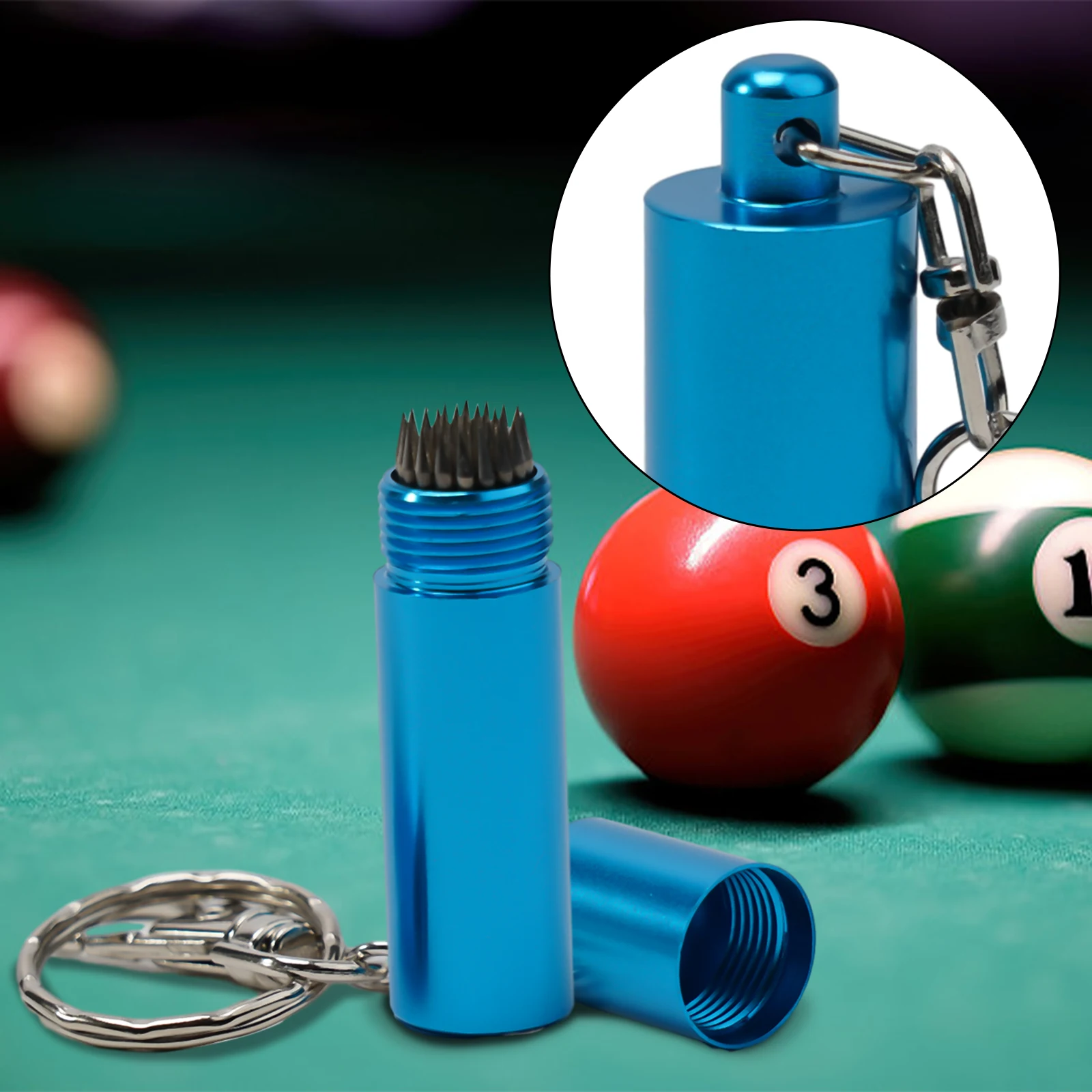 

Формирователь наконечника бильярдного кия Формирователь наконечника бильярдного кия для снукера Многофункциональные инструменты Формирователь Scuffer Аэратор Tapper