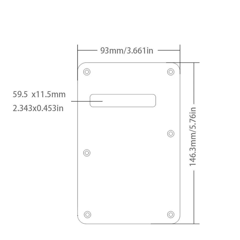 Electric Guitar Tremolo Backplate, Pearloid Pattern Back Cover with Single Slot, Multi Color Guitar Replacement Parts
