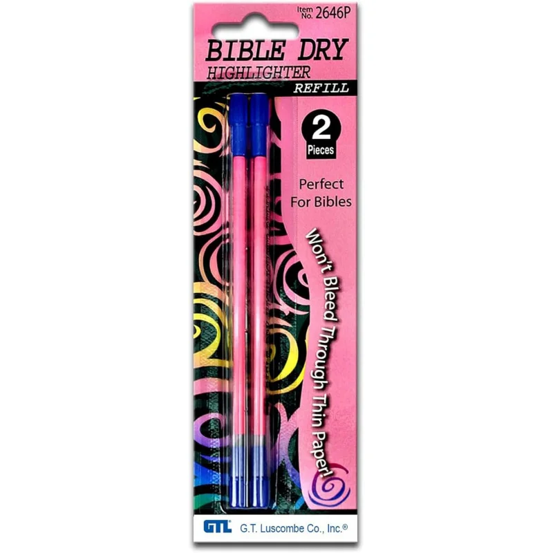 G T Luscombe Bible Dry Highlighter Recargas (2) Cartão Rosa