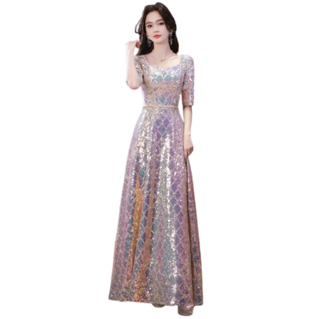 

Tube Top Youth Graduation Evening Dress Women Senior Sense Banquet Beautiful Annual Host Art Test Black Long Elegant Ball Gowns