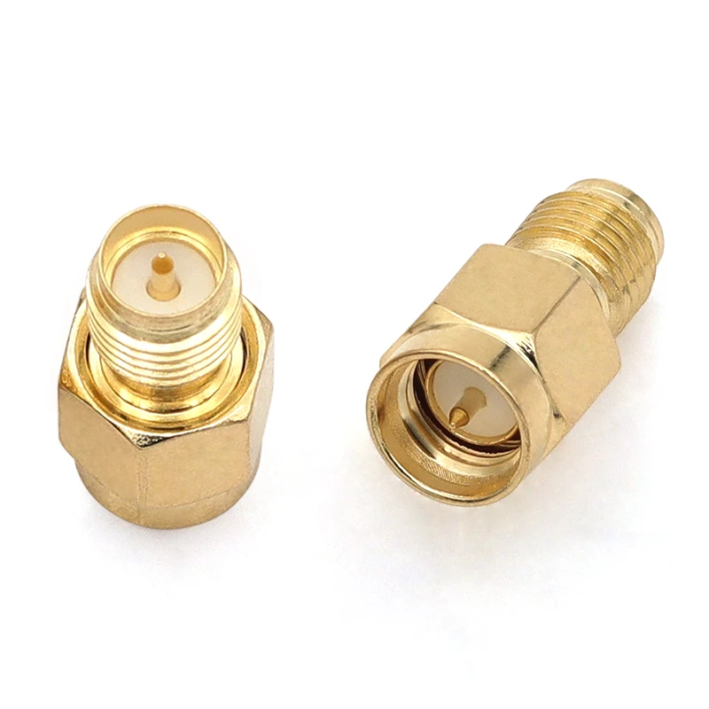 1/5/10 قطعة طريقة مزدوجة/مزدوجة عكس SMA موصل RPSMA-JJ KK JWK KKF KKY المسمار الداخلي ثقب داخلي/دبوس داخلي L نوع محول #5