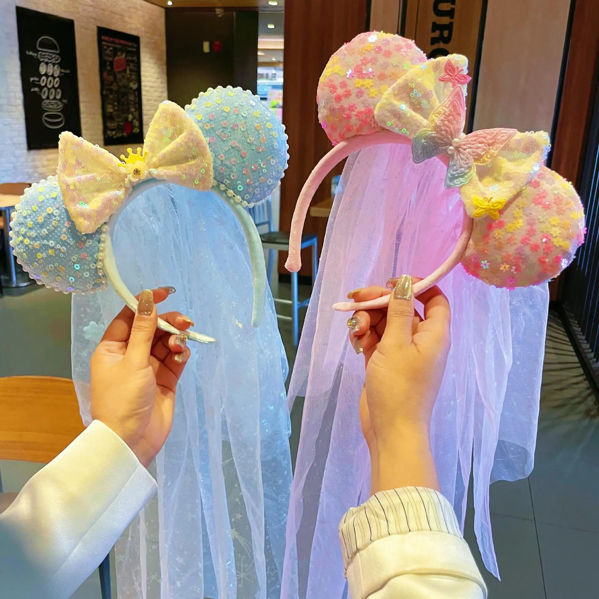 Mouse Headband with Tulle, High-Crowned Style, Suitable for Amusement Parks and Similar Settings view 4