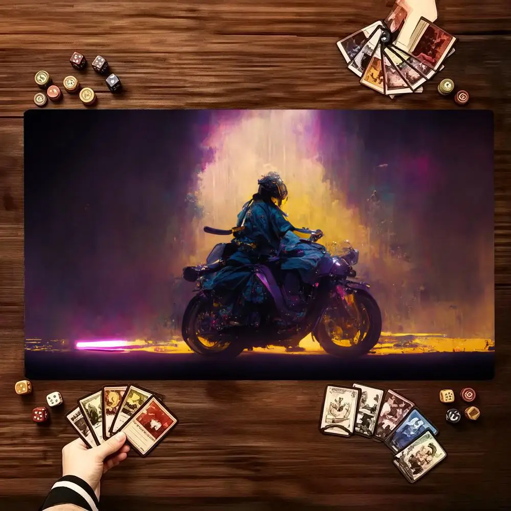 Neon motor table mat Mouse pads large size keyboard accessories show unique taste bedroom laptop games