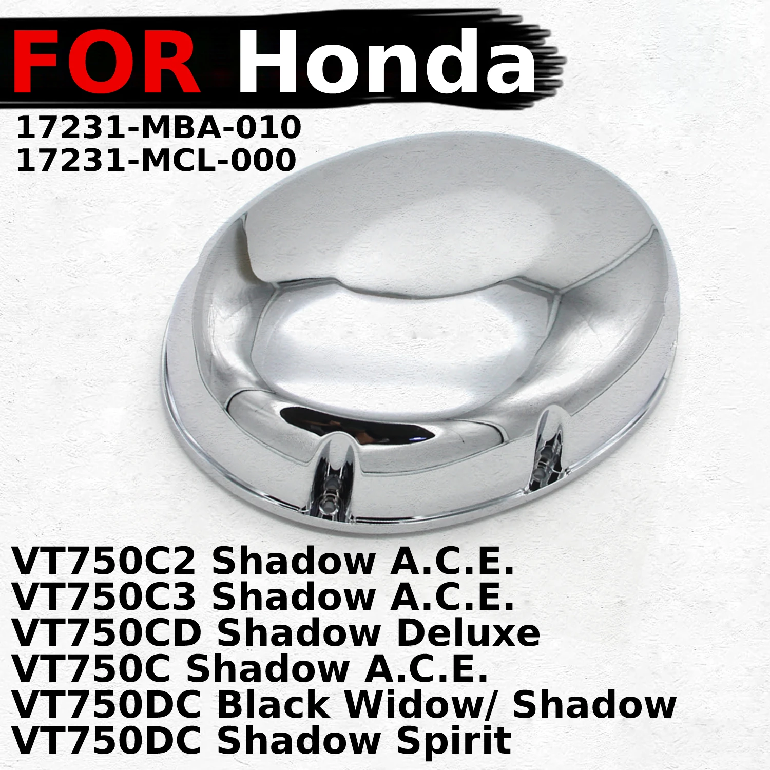 

Очиститель воздушного фильтра для мотоцикла Honda VT750C2 Shadow A.C.E.VT750C3 VT750CD VT750C VT750DC Черная Вдова/тень 17231-MBA-010