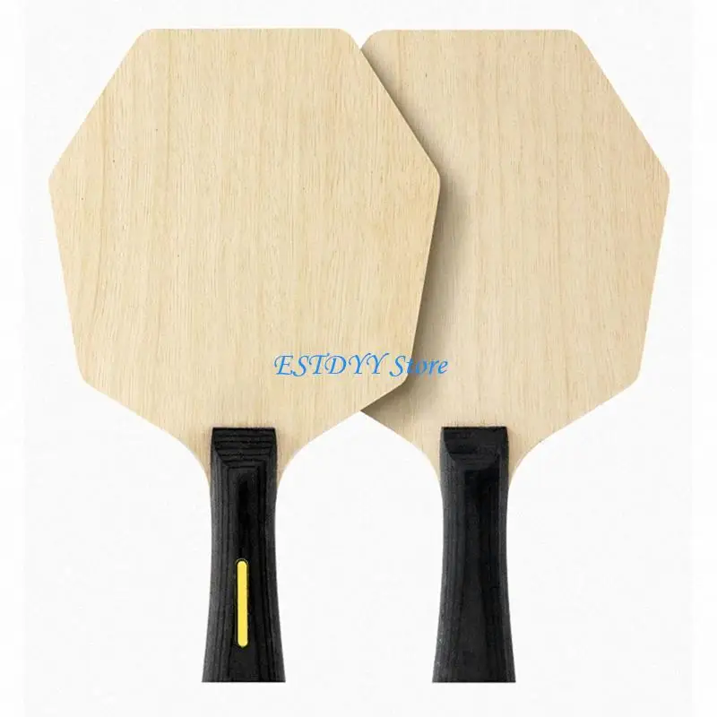 G6DE Table Tennis Bat Baseboard Hexagon Table Tennis Racket Base Beginner Training PingPong Racket Easy to Use