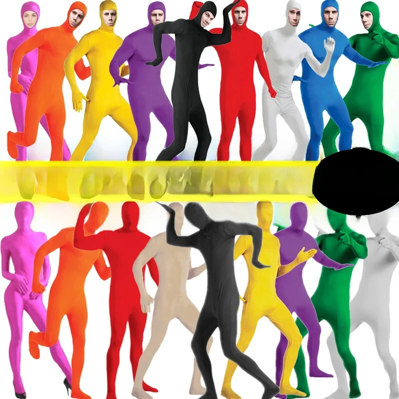 

Невидимая одежда на Хэллоуин, прозрачные сценические костюмы ниндзя для взрослых и детей, потайный человек, полиэфирное волокно