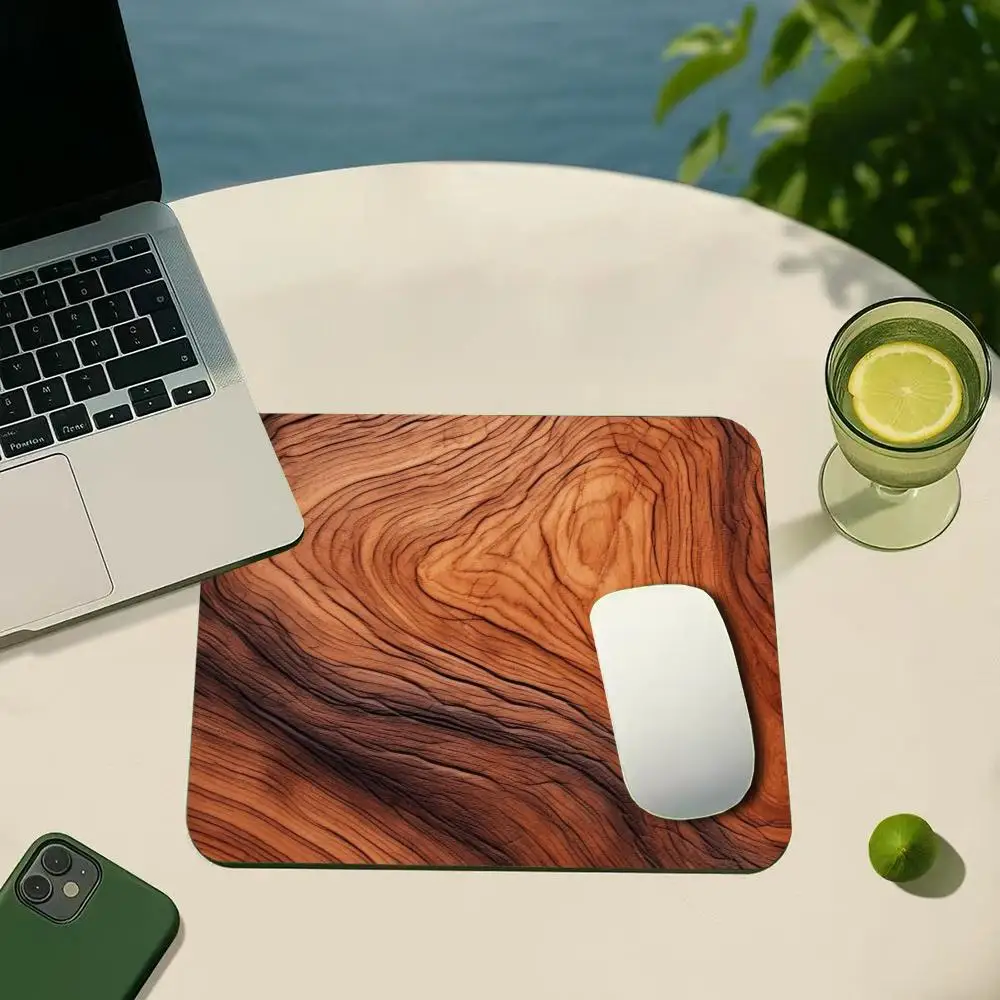 Vintage Cracked Wood Plank Mouse Pad Retro Wooden Texture Office Computer 45X40CM Mousepad  Desktop E-Sports Gaming MousePads