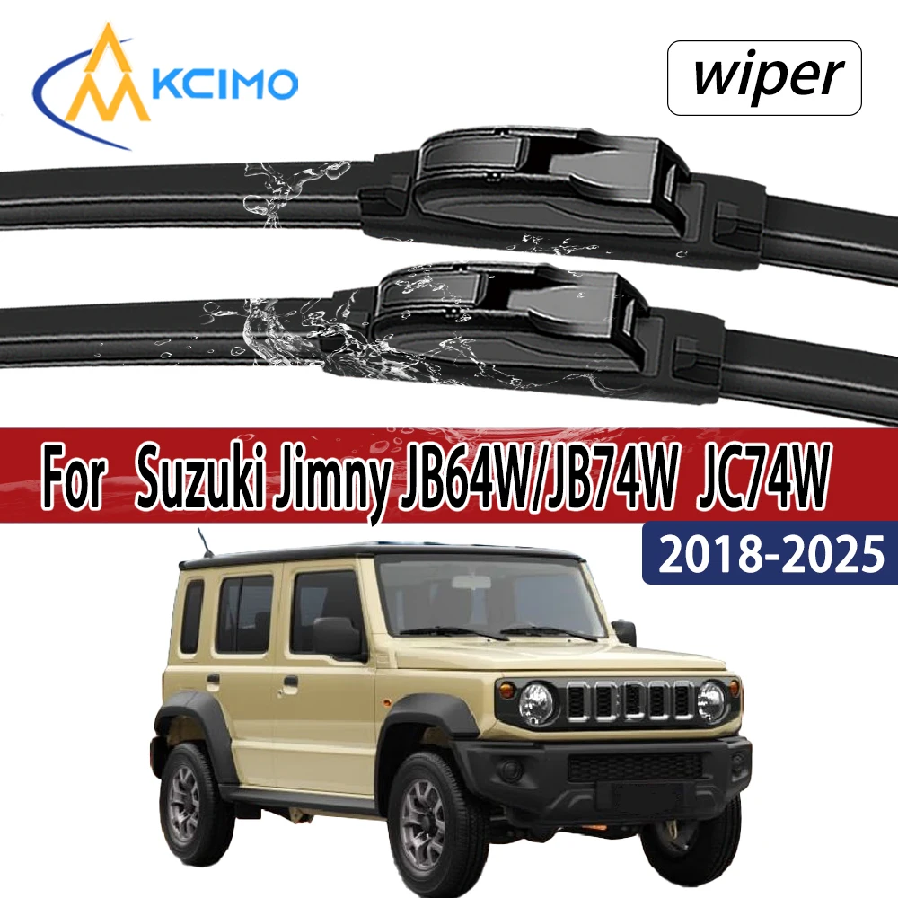 Für Suzuki Jimny JB64W/JB74W (3-türig) JC74W (5-türig) 2018-2025 Frontscheibenwischerblätter 2 Stück Windschutzscheiben-Fensterzubehör