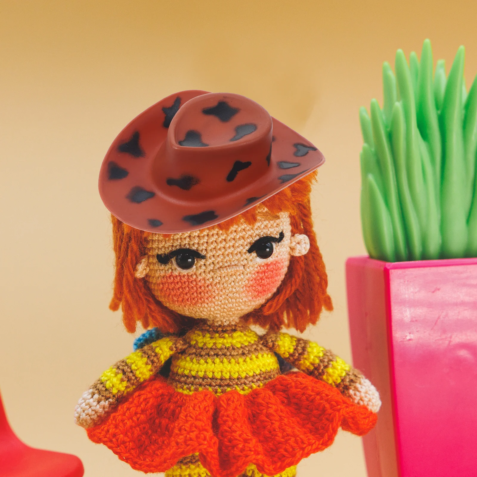 

10 Pcs Hats Mini Cowboy Decoration Party Favors Tiny Milk Tea for Little Miniature Cowgirl