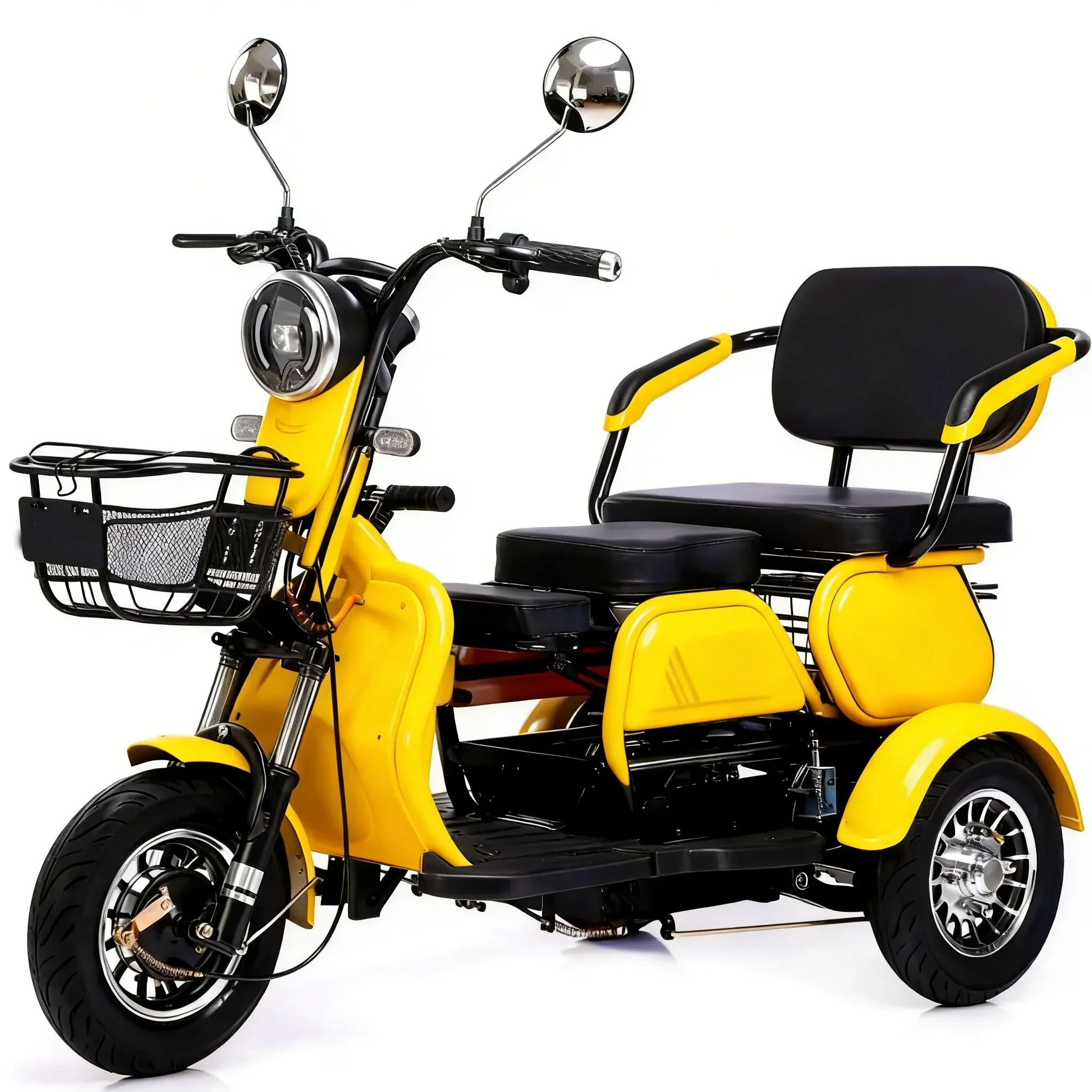 SXLL Supplier Factory Price 60V  High Power Motor Passenger Electric Rickshaws Tuk Tuk Solar Trike for Adults Electric Trike