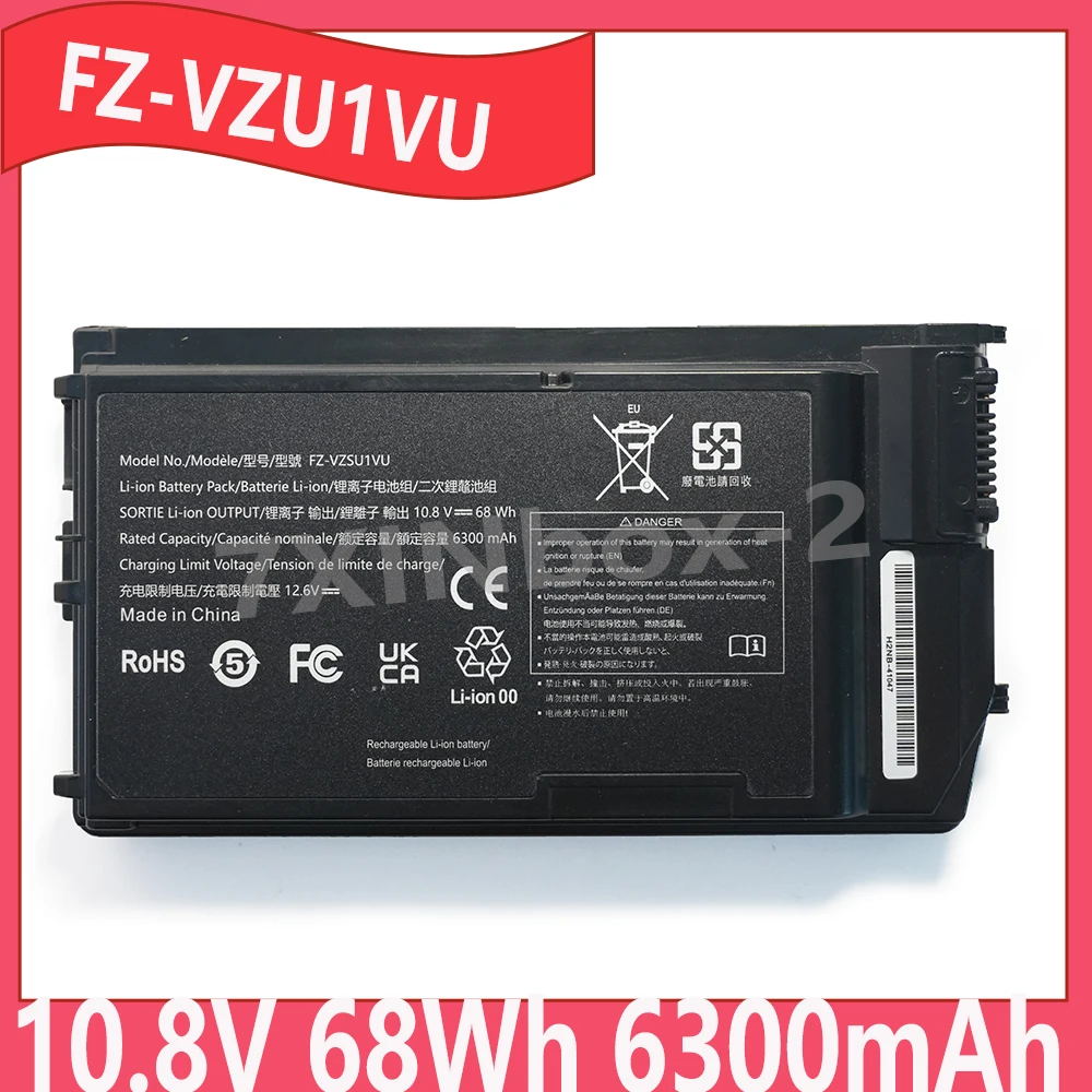 

FZ-VZU1VU 10.8V 68Wh 6300mAh OEM Laptop Battery For Panasonic TOUGHBOOK G2