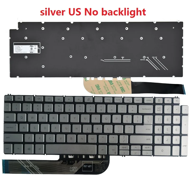 Russian/US/UK/Spanish/Latin/French laptop keyboard FOR DELL Inspiron 15-5502 5509 5505 5510 5590 5591 5598 5593 5584 3501 3505