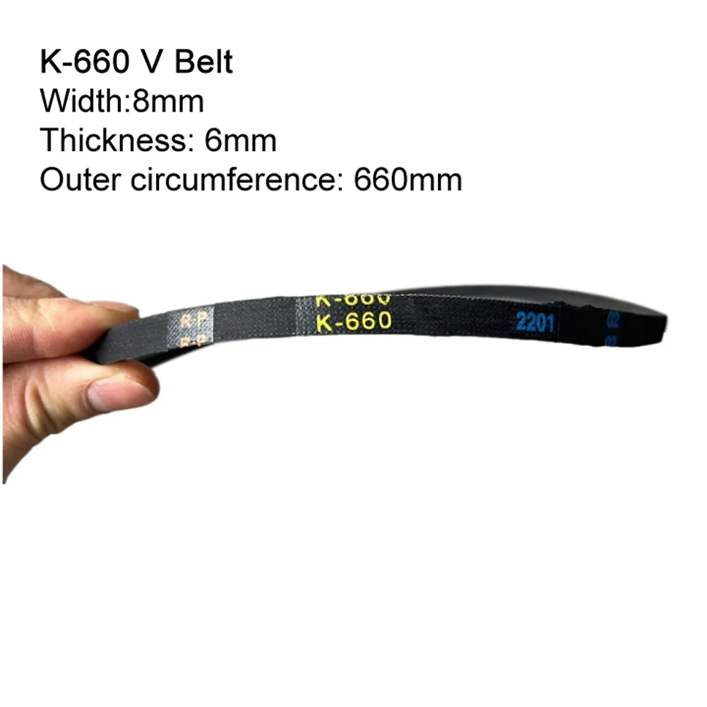 K660 V-Belt Rubber Driving Belt For Drill Machine Industrial Agricultural Equipment Desktop Drilling Machine Drive Wheel Belt