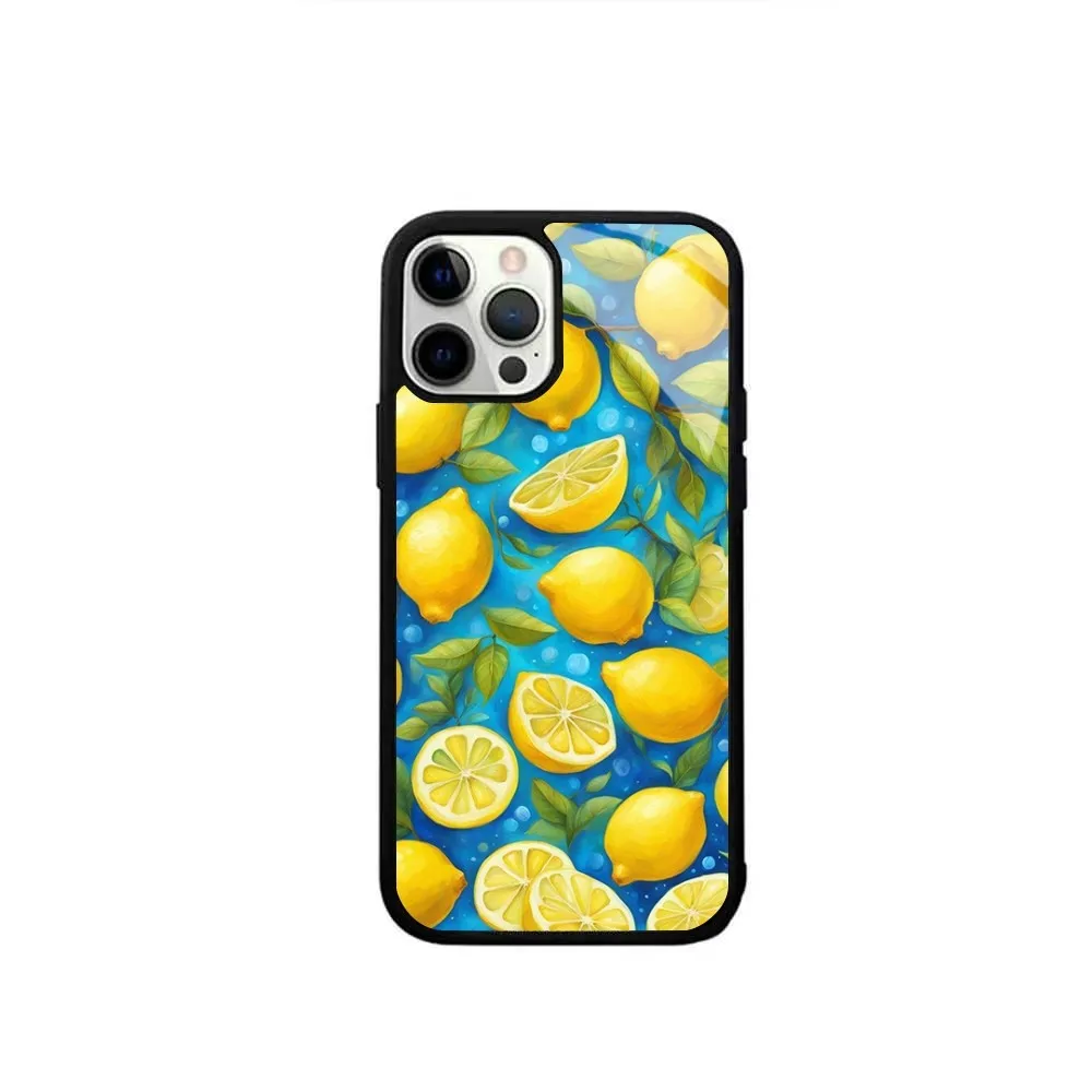 Lemon Pattern Phone Case Magsafe Wireless Charging Cases For IPhone 16 15 13 12 11 14 Pro Max Mini 8 Plus XS X XR