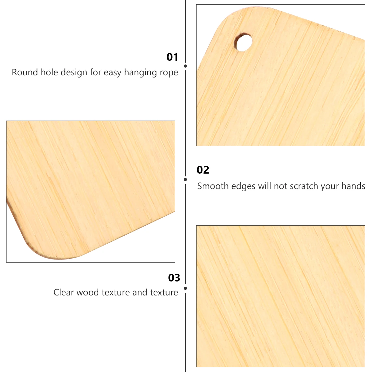 4 Pcs Commemorate Bamboo Bookmark Tag Dried Craft Blanks Floral Bookmarks