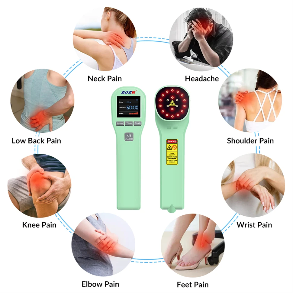 Instrumento de fisioterapia láser con luz roja, dolor corporal, rodilla, cuello, heridas deportivas, perro humano, caballo, fototerapia, sin efectos secundarios