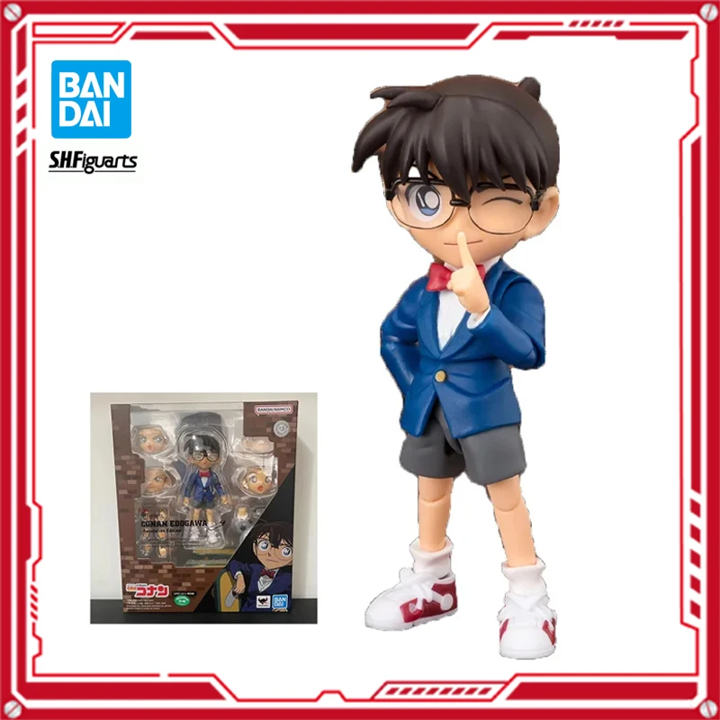 

In Stock Bandai SHF DETECTIVE CONAN Conan Edogawa Resolutions New Original Anime Figure Model Toys for Boy Action Collection Pvc