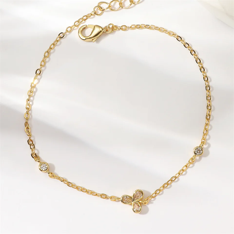 S925 Sterling Silver Adjustable Butterfly Bracelet Featuring Oval Zircon Stones Polished to High Shine Unisex Minimalist Jewelry