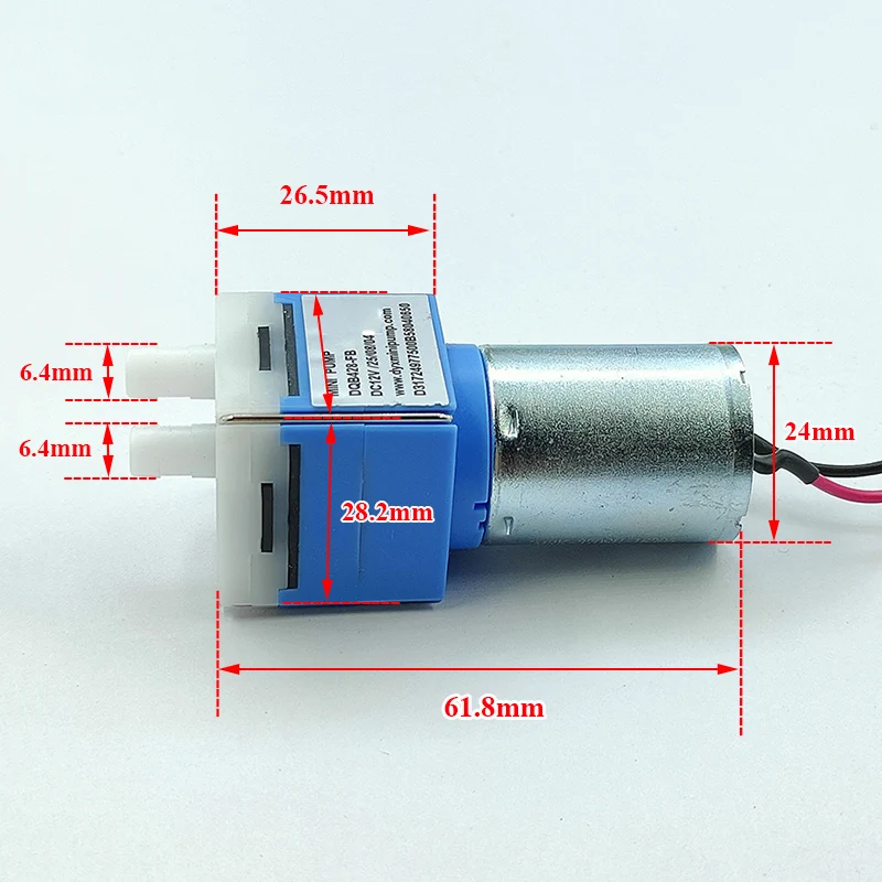 

DQB428-FB Mini Vacuum Diaphragm Pump 28MM DC 6V-12V Small 370 Motor Negative Pressure Suction DIY Inflator Air Oxygen Pump