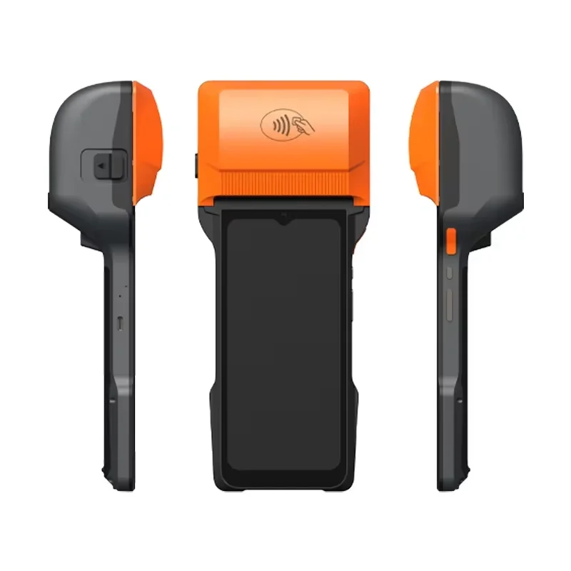 6.5 بوصة Android 14 Mobile POS 3G + 32G Memory، 25-80 مم ملصق وطباعة حرارية POS Terminal، Loyverse POS 4G WIFI BT 2D Scanner PDA