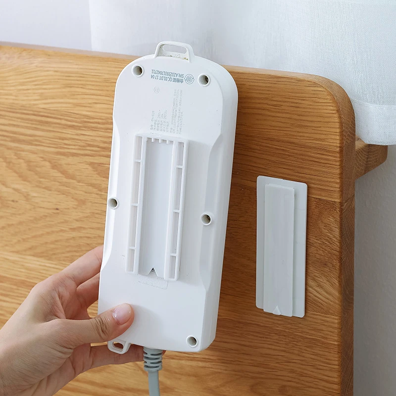 1-piece wall mounted storage plug-in holder wall mounted storage plug-in board socket wall mounted adhesive wall mounted bracket