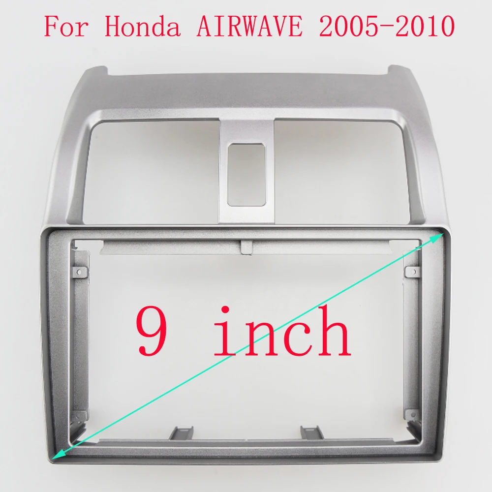 

9-дюймовый автомобильный радиоприемник подходит для Honda AIRWAVE 2005-2010, рамка DVD GPS, ABS ПК, пластиковая панель, рамка для самолета