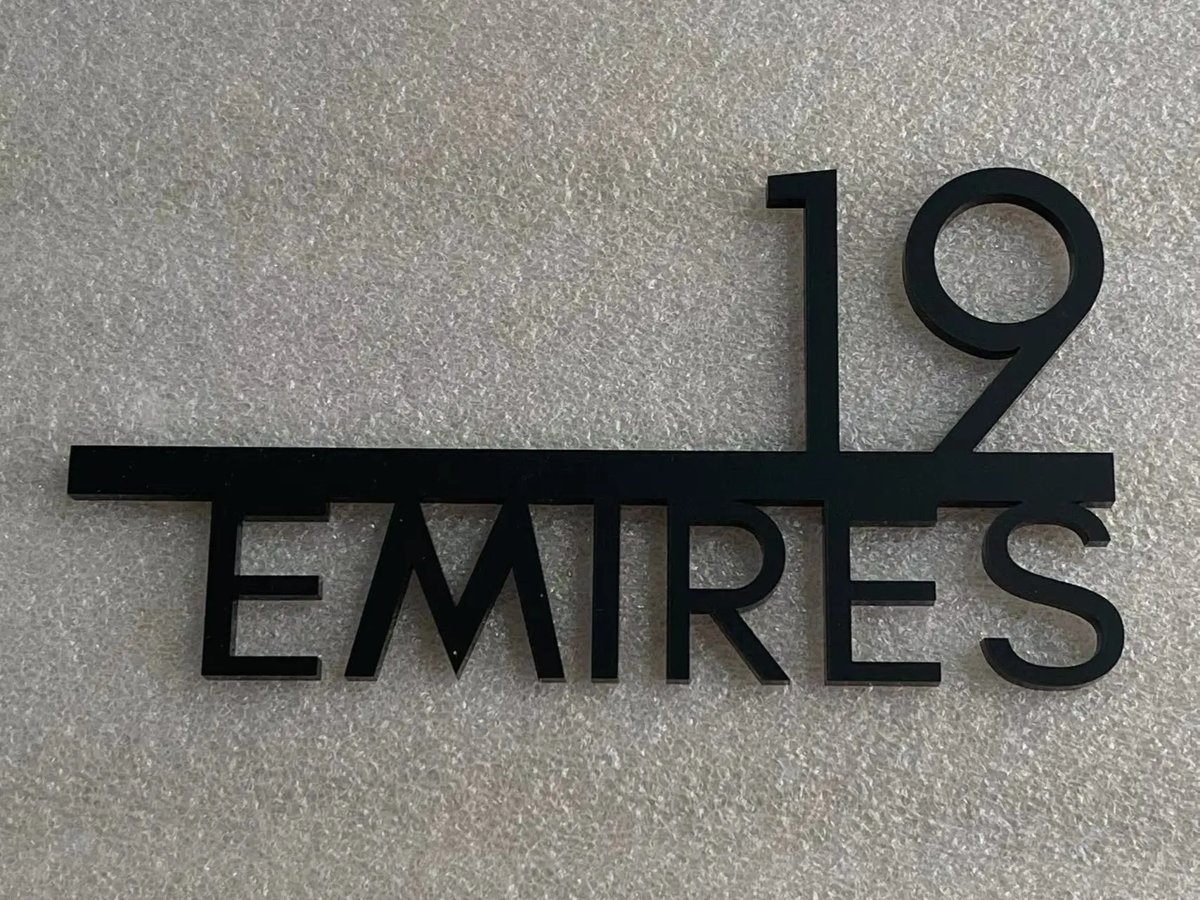 Customized Modern Matte Black White Acrylic Outdoor House Number Sign Street Address Plaques For Home Door Plate