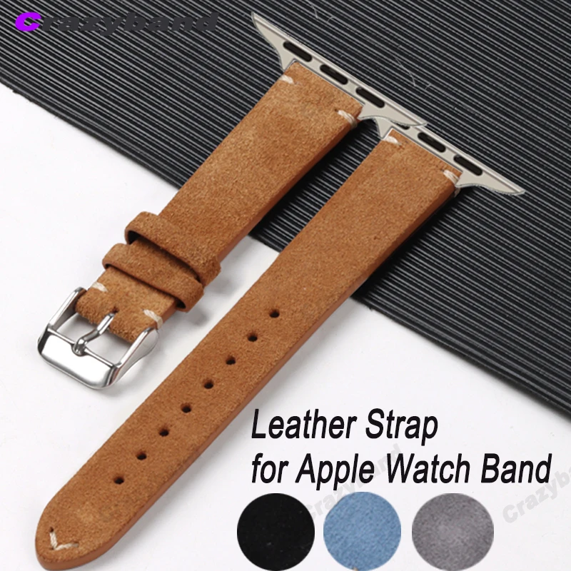 Wildlederarmband für Apple Watch Band 49 mm 44 45 42 mm 40 46 38 41 mm Armband für IWatch Ultra Serie 9 8 SE 7 8 Ultra 6