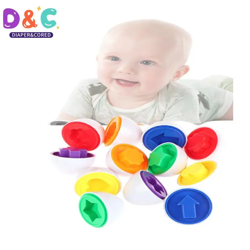 아기 및 유아용 계란 모양 몬테소리 매칭 컬러 교육 장난감, 인식 분류기 퍼즐 학습 장난감 선물, 1PC