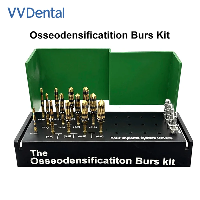 

VV Dental Surgical Implant System Drivers Dental Osseodensification Burs Drills Implant Maxillary Sinus Lift Kit Dental Tools