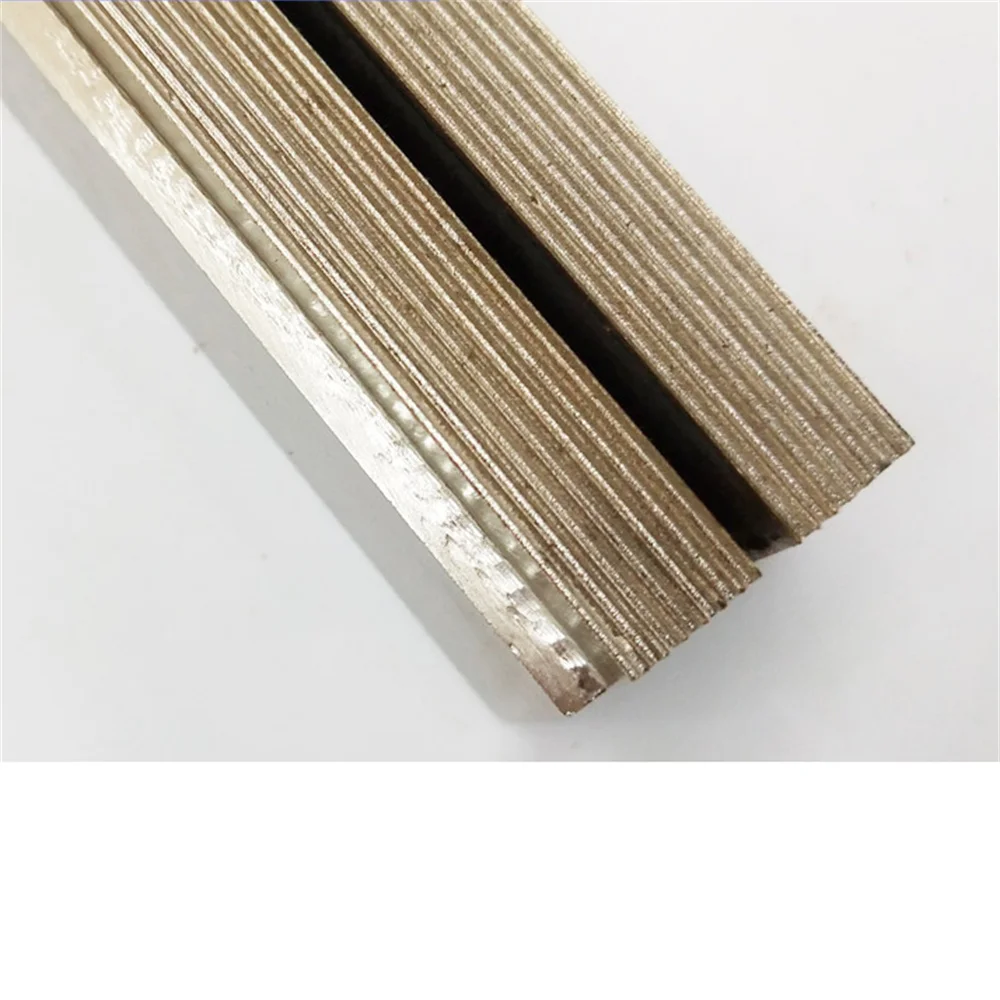 Máquina de envasado Vertical de 150MM, bloque de acero térmico con sello Horizontal, módulo de mandíbula de sellado de tres lados, abrazadera de raya, 1 par