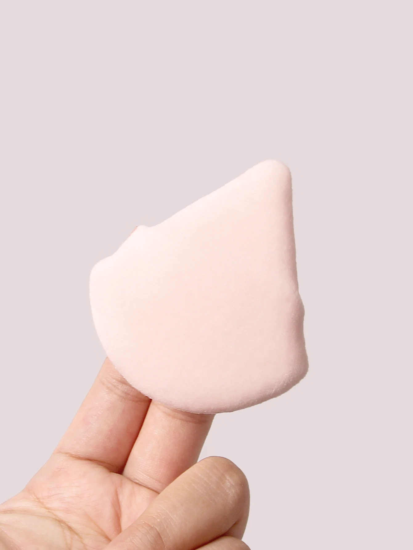 Superweicher 5 Stück aprikosenfarbener dreieckiger Puderquaste, loser Puderquaste, Honigpuderquaste, trockenes und nasses Dual-Purpose-Schönheitswerkzeug