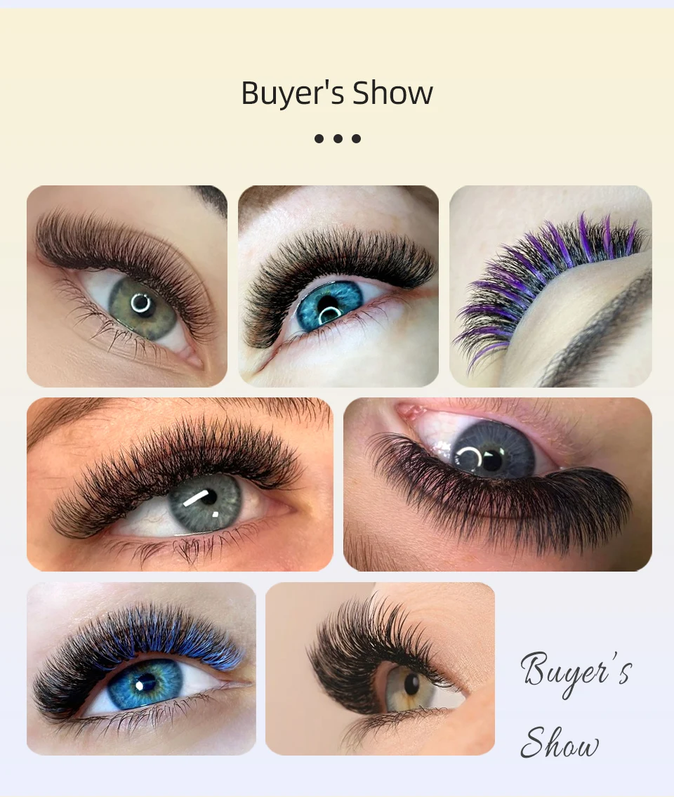 AGUUD 6D 8D 10D 30D 40D Vorgefertigte Fächerwimpern mit spitzer Basis, russische Volumen-Wimpern, professionelle Wimpernverlängerungen, Make-up, Cilios – Detail 10