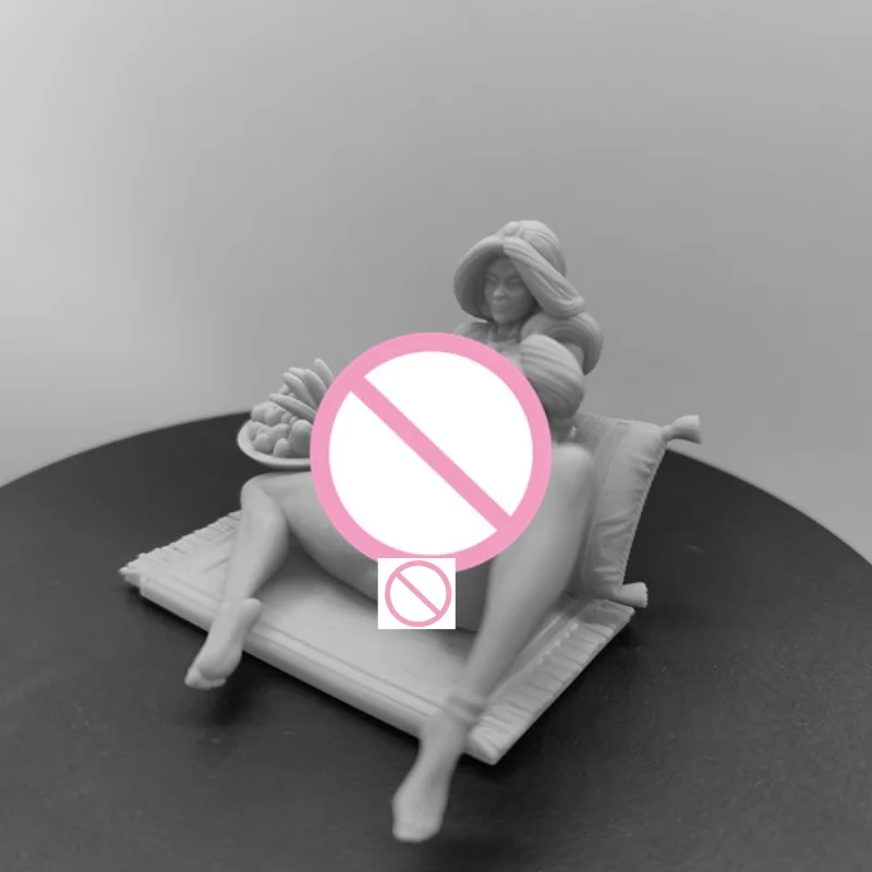 Arabische Meisjes Diy Hars Figuur 1/24 Schaal Gebouw Model Kit Ongemonteerd Diorama Ongeverfd Beeldjes Hobby Speelgoed Gratis Verzending