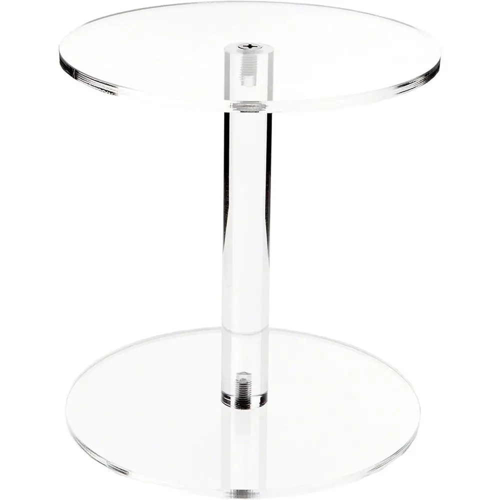 

1/4 Thick Clear Acrylic Pedestal, 8 High x 7.5 Diameter (2-Pack)