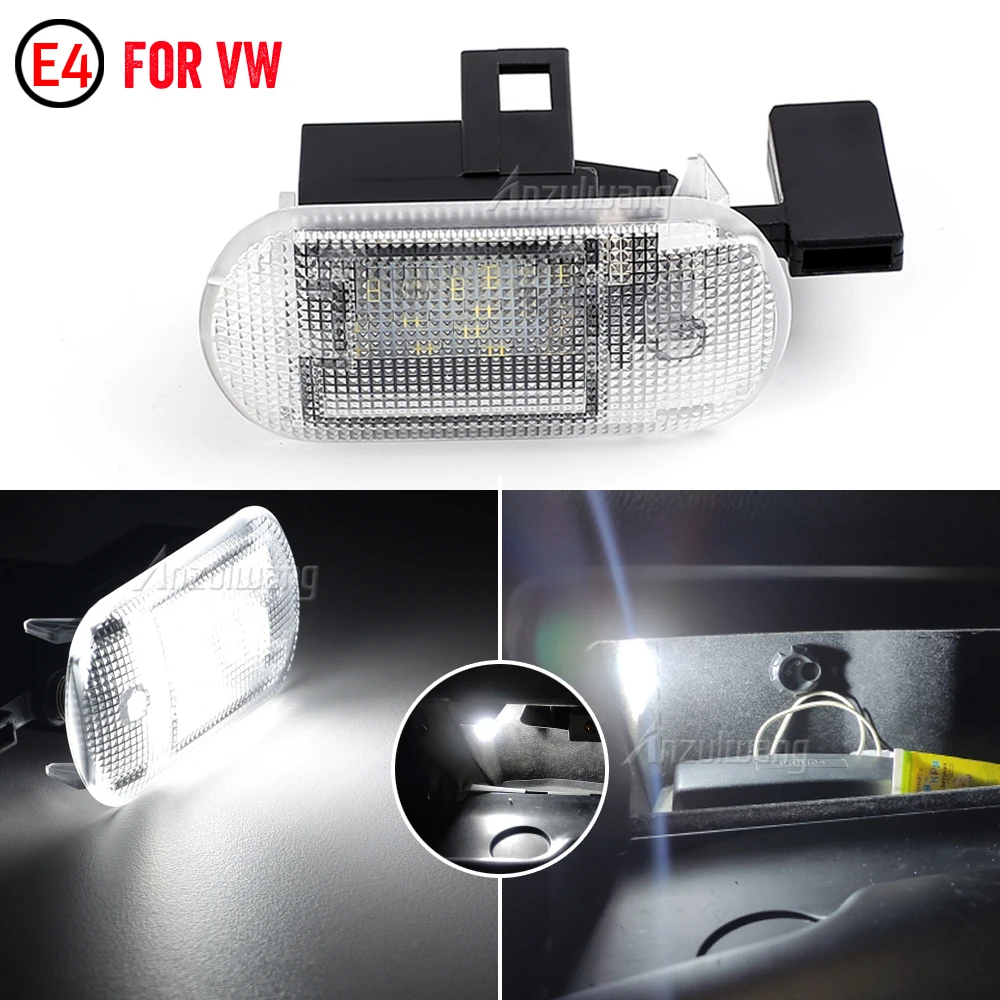 1x Interior Canbus White LED Glove Box Light Lamp For VW New Bettle Bora Caddy Golf MK4 Touran Touareg