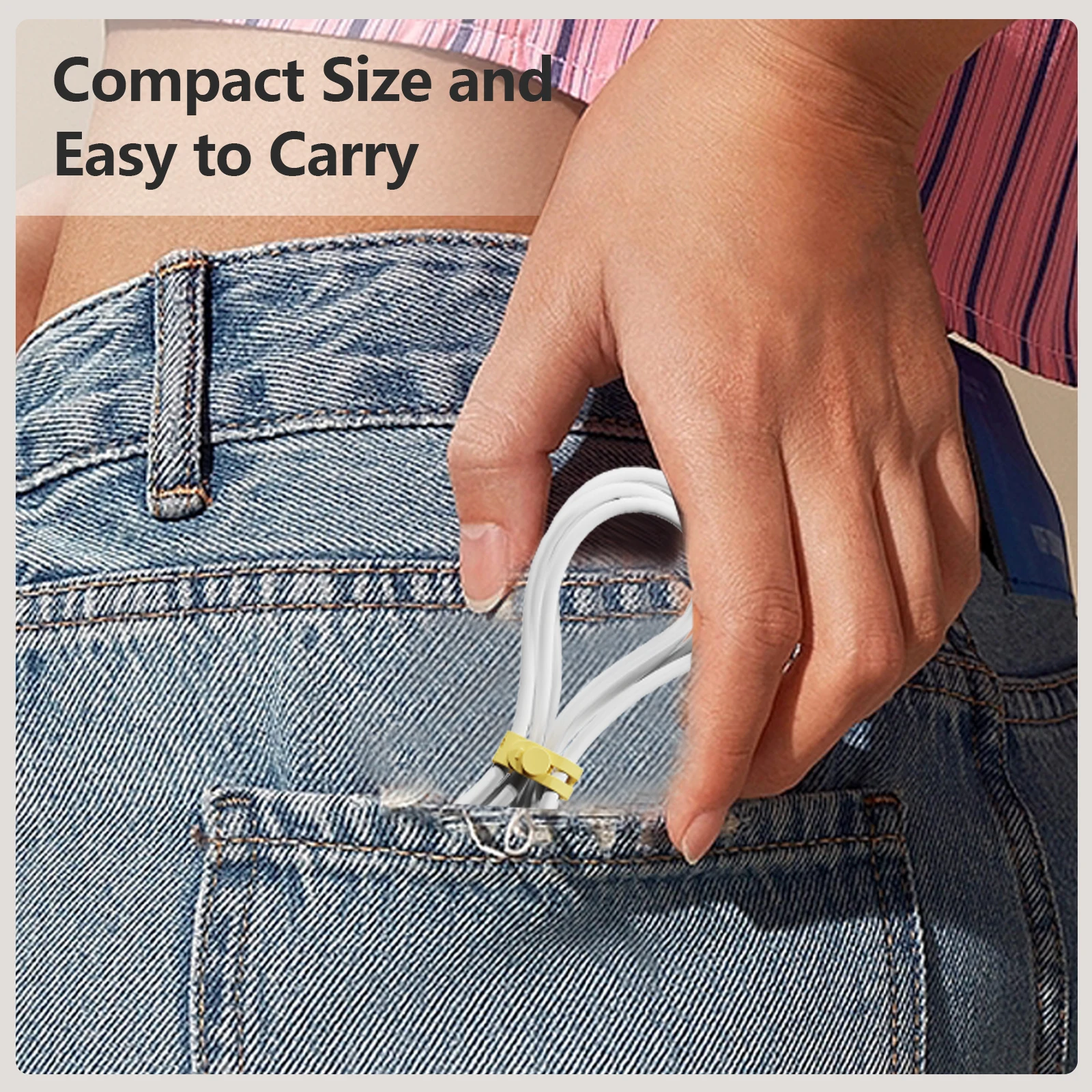 UMUST Silicone Cord Ties Reusable Cable Organizer Ties Cord Organizer for Headphone Buckle Design Flexible Cable Ties for Wire