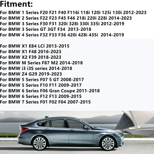 Imagen 2 del producto Espejo retrovisor con calefacción lateral para coche, cristal para BMW E84 F48 F20 F21 F40 F22 F23 F30 F31 F34 F10 F07 F11 1 3 5 6 7 series 525 325 530