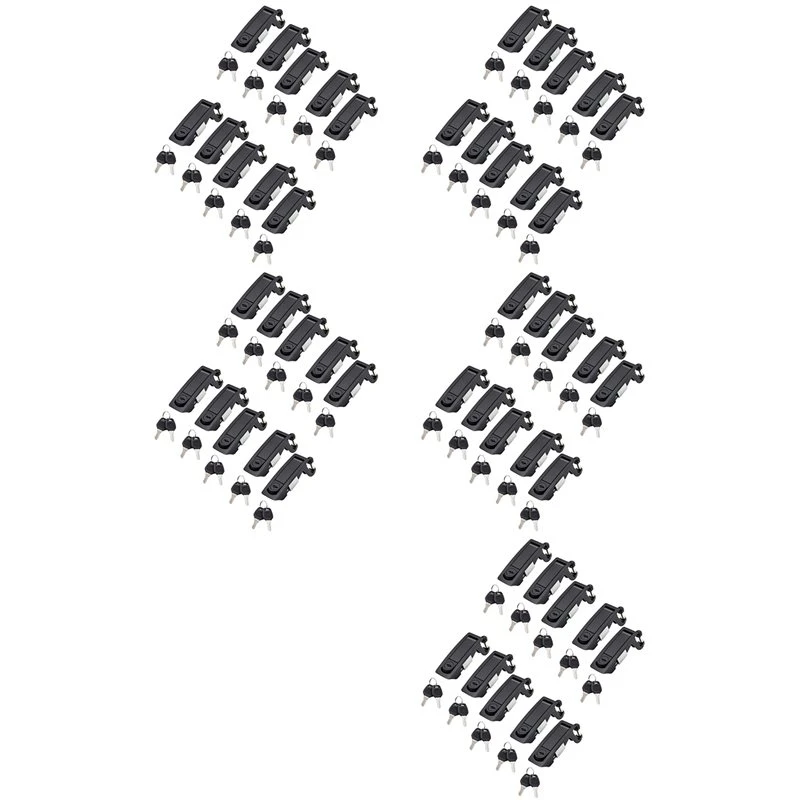 50PCS Compression Latch Flush Lever Latch Lock For Marine Car RV Door Hand Lock Adjustable Lever Latches Thickness:1-5Mm-L94A