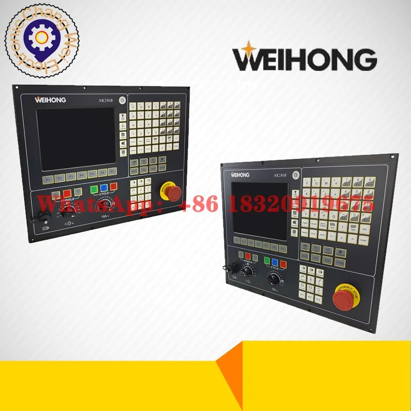 CNC WEIHONG NC studio V10 NK280B 3axis 4axis engraving machine integrated CNC system Lambda 21A terminal board Cyclmotion