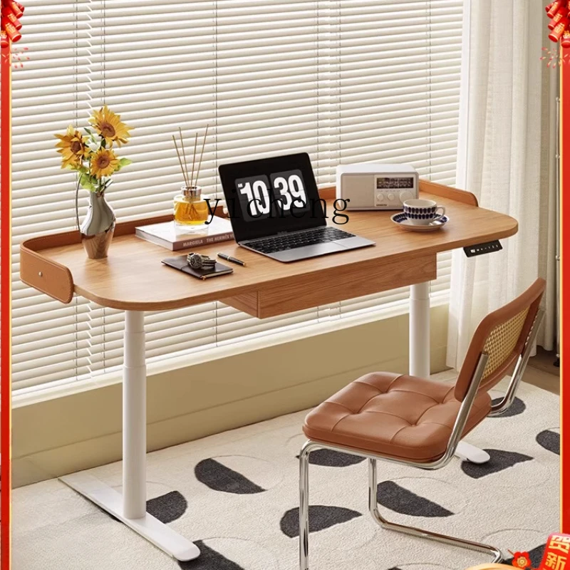 ZC electric lifting desk home modern simple study log wind intelligent dual motor computer desk