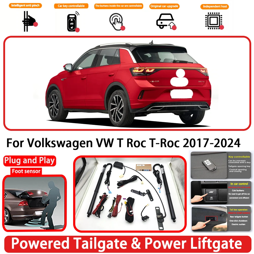 for Volkswagen VW T Roc T-Roc 2017-2024 OEM Plug and Play Auto Powered Tailgate Power Liftgate Rear Trunk Opener System
