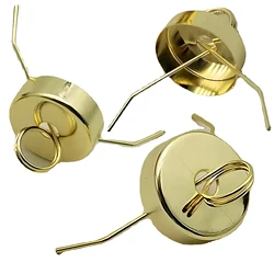 50 Pieces x Gold Creative Pendant Hanger Tops Hanging Caps For DIY Christmas Xmas Decorations Ball Hook Ornament